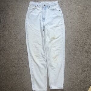 Vintage Levis Jeans Womens 10 (28x27) 521‎ Tapered Leg 90s Made in USA Y2K